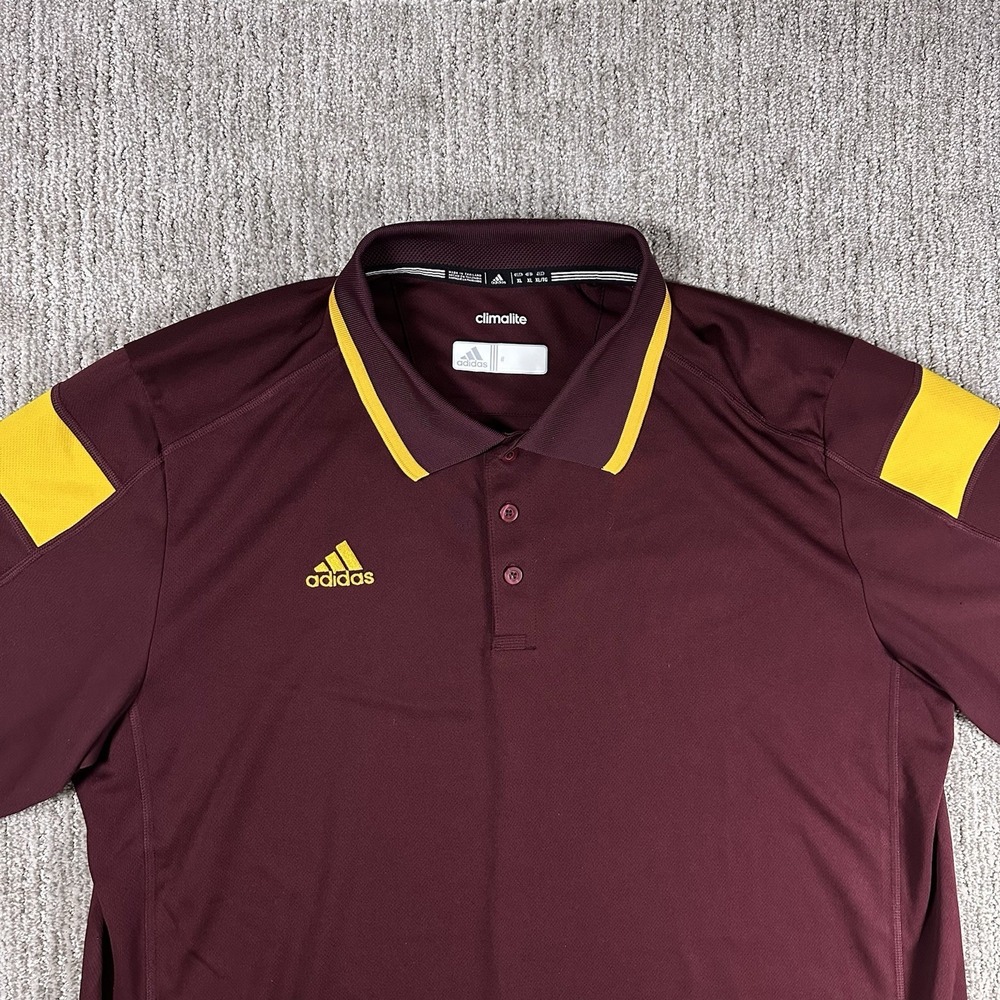 Adidas Golf Polo ClimaLite Minnesota Gophers Golf‎ Shirt Mens Sz XL Player Issue